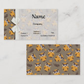 herfst uilt patroon visitekaartje (Voorkant / Achterkant)