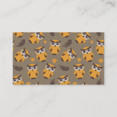 herfst uilt patroon visitekaartje (Achterkant)