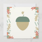 Herfst uit de liefde Thanksgiving huwelijksuitnodi Kaart (Achterkant)