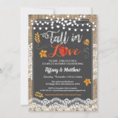 Herfst uit de liefde voor paren douche rustisch ch kaart (Voorkant)