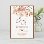 Herfst uit liefde Bridal Shower Invitation Kaart (Staand voorkant)