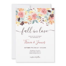 Herfst uit liefde floral rustic foto initialen bru