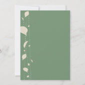 Herfst uit liefde - hart en bladeren monoton kaart (Achterkant)