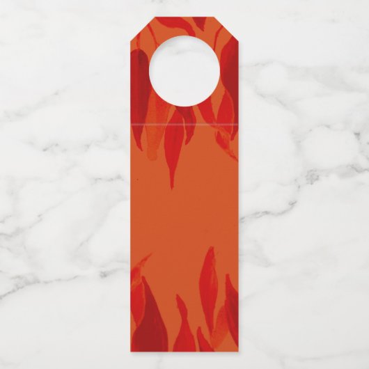 Herfst uit liefde herfst sinaasappel bladeren trou flessenhanger (Achterkant)