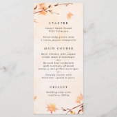 Herfst uit liefde Naherfst Leaves Wedding Menu (Voorkant)