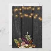 Herfst uit liefde najaar herfst rustige floral bru kaart (Achterkant)