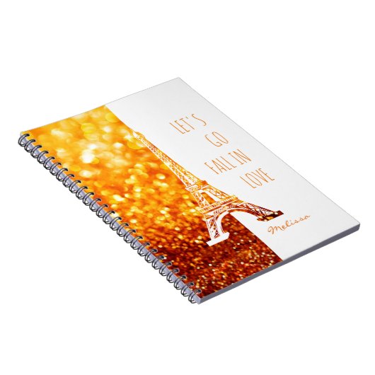 Herfst uit liefde Parijs | Romantische Eiffeltoren Notitieboek (Rechterzijde)
