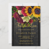 Herfst uit liefde roestvrij roos vrijgezellenfeest kaart (Voorkant)