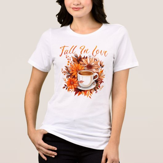 Herfst uit liefde Tri-Blend shirt (Voorkant)