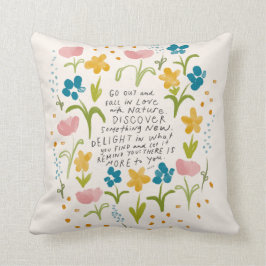 Herfst uit liefde voor natuur - inspirerend citate kussen