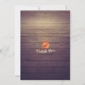 Herfst uit liefde Vrijgezellenfeest Maple Sunflowe Kaart (Achterkant)