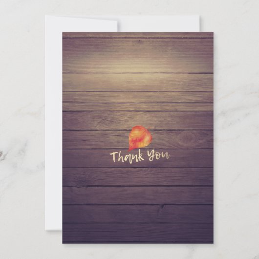 Herfst uit liefde Vrijgezellenfeest Maple Sunflowe Kaart (Achterkant)