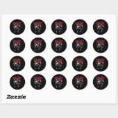 Herfst uit Punk krasfoto Ronde Sticker (Vel)