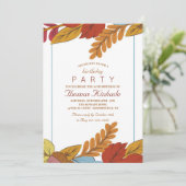 Herfst Uitnodiging (Staand voorkant)