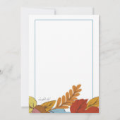 Herfst Uitnodiging (Achterkant)