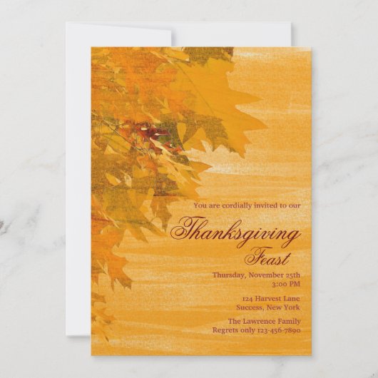 Herfst Uitnodiging (Voorkant)