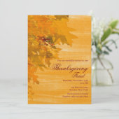 Herfst Uitnodiging (Staand voorkant)