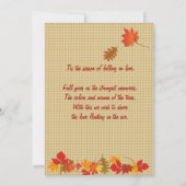 Herfst Uitnodiging (Achterkant)