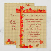 Herfst Uitnodiging (Voorkant / Achterkant)