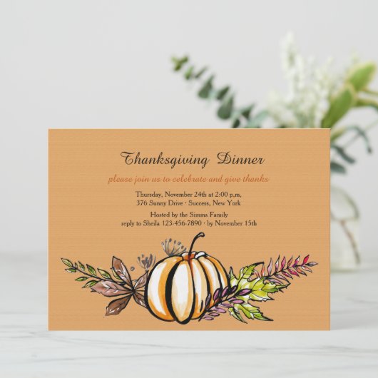 Herfst - Uitnodiging (Staand voorkant)