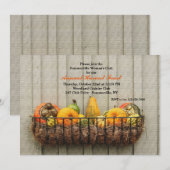 Herfst uitnodiging met pompoenen (Voorkant / Achterkant)