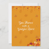 Herfst Uitnodigingskaart voor Verzamelingen Kaart (Achterkant)