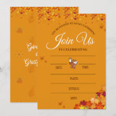 Herfst Uitnodigingskaart voor Verzamelingen Kaart (Voorkant / Achterkant)