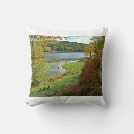 Herfst Uitzicht in Innisfree Garden Kussen