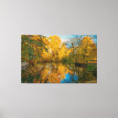 Herfst Uitzicht Over Azay le Rideau Loire Valley F Canvas Afdruk (Voorkant)