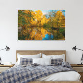Herfst Uitzicht Over Azay le Rideau Loire Valley F Canvas Afdruk (Insitu (Slaapkamer))