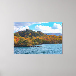 Herfst Uitzicht rond Towada Japan Canvas Afdruk