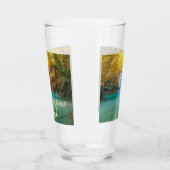 Herfst Uitzicht van Erawan Waterfall Thailand Glas (Links)