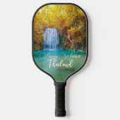 Herfst Uitzicht van Erawan Waterfall Thailand Pickleball Paddle (Voorkant)