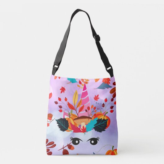 Herfst Unicorn Crossbody Tas (Achterkant)