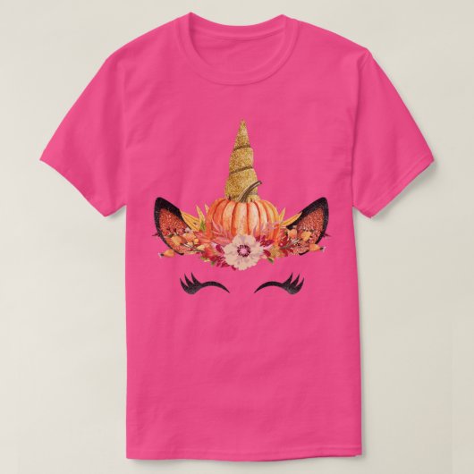Herfst Unicorn T-shirt (Design voorkant)