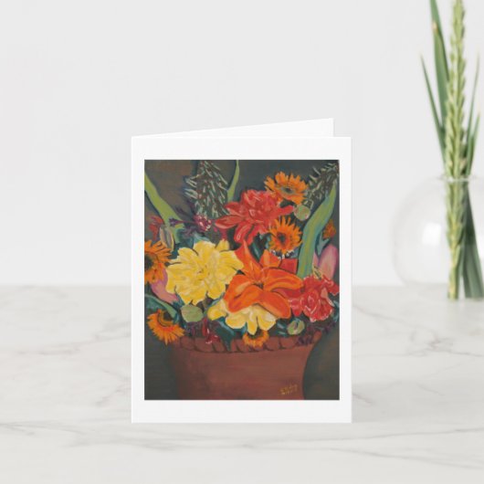 Herfst Urn notecard Kaart (Voorkant)
