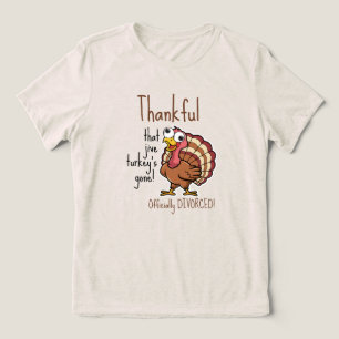 Herfst Vakantie Grappige Echtscheiding Tri-Blend Shirt