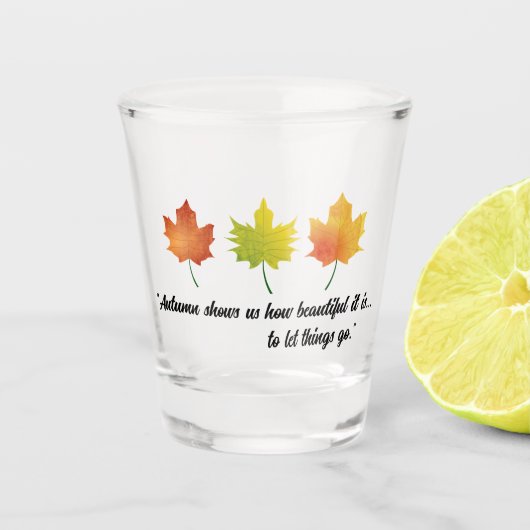 Herfst Vakantie Shot Glas (Voorkant)