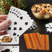 Herfst Vakantie Strepen Helder Pokerkaarten (Insitu)