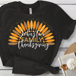 Herfst Vakantie Thanksgiving Familie T-shirt