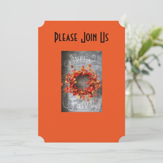 HERFST VAKANTIE UITNODIGING VOOR ALLE EVENEMENTEN (Staand voorkant)