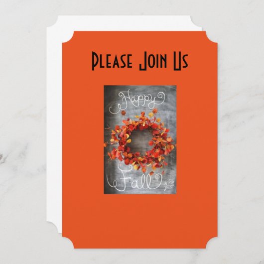 HERFST VAKANTIE UITNODIGING VOOR ALLE EVENEMENTEN (Voorkant / Achterkant)