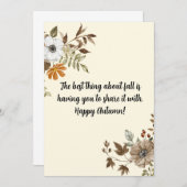 herfst vakantiekaart bedankkaart (Voorkant / Achterkant)