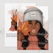 Herfst - Valentijnsdag Thanksgiving Groet Feestdagenkaart (Voorkant / Achterkant)