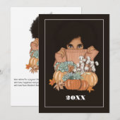 Herfst - Valentijnskaart voor Thanksgiving Feestdagenkaart (Voorkant / Achterkant)