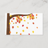 Herfst Vallen laat Plaats Kaarten Plaatskaartje (Achterkant)