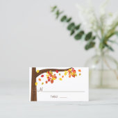 Herfst Vallen laat Plaats Kaarten Plaatskaartje (Staand voorkant)