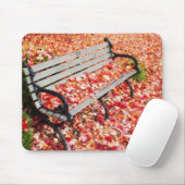 Herfst vallend blad natuur muismat (Met muis)