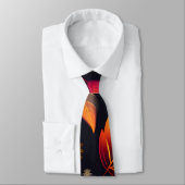 Herfst vallende bladeren Gradiënt Regenboog Patroo Stropdas (Gebonden)