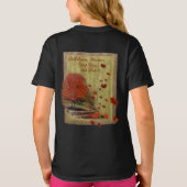 Herfst vallende bladeren landschap t-shirt (Achterkant)